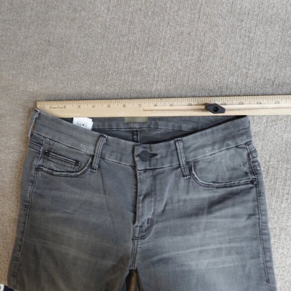 Mother Womens Jeans 28 Gray Looker Ankle Fray Made in USA - Picture 4 of 13